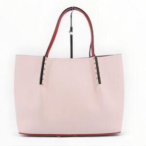 Christian Louboutin Cabarock Shopper Shoulder Tote Bag Pink Leather